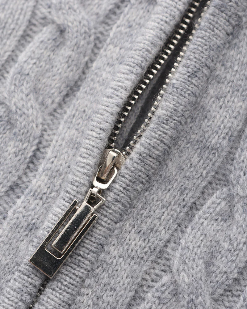 100% Cashmere Woven Half Zip - Image 13