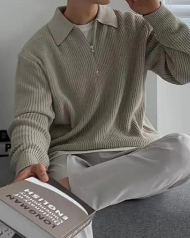 Cesare Half Zip Sweater - Image 8