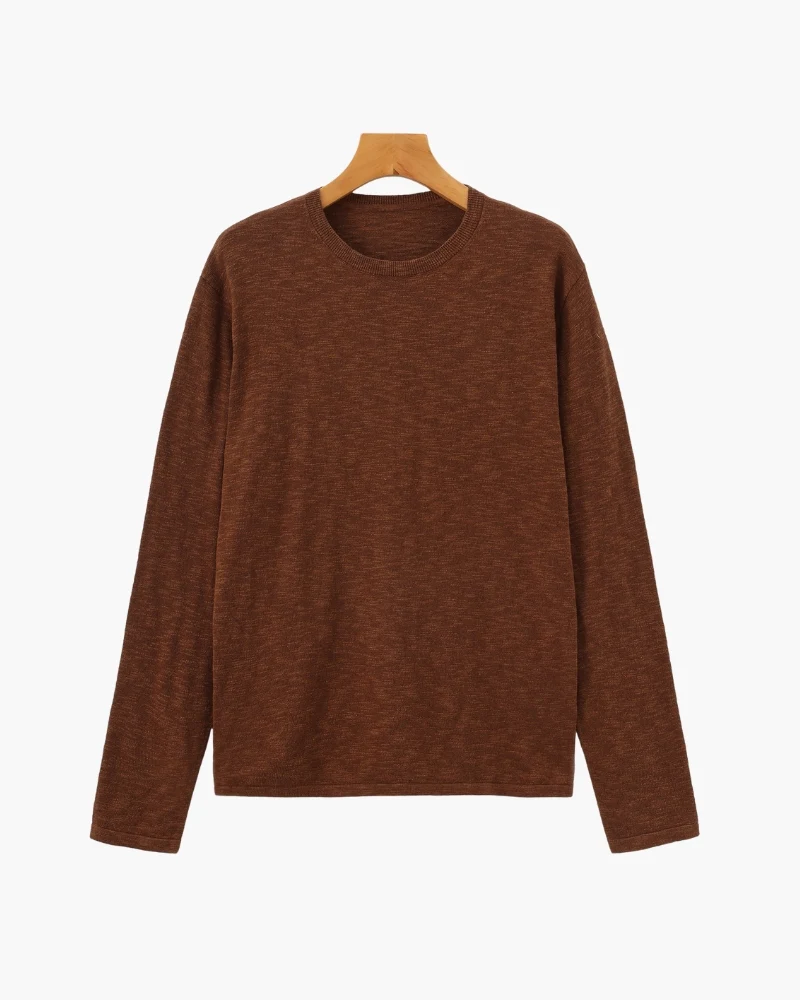Linen Cotton Essential Crewneck - Image 2