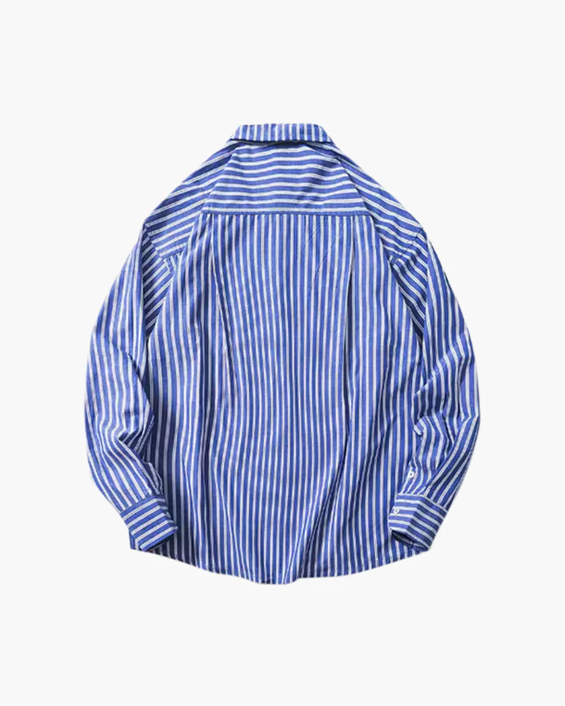 Oversized Striped Shirt - Image 6